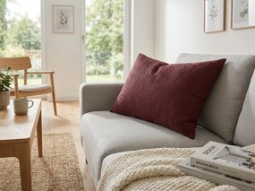 Mušelínová obliečka na vankúš MUSSARI 50x70 cm, vínová