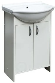 Kúpeľňová skrinka s umývadlom Multi Praxis 51,7x41,2 cm biela SPAMELIA, 1 ks