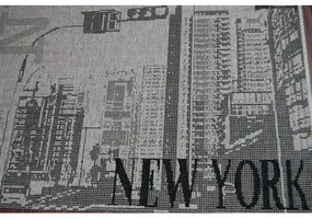Kusový koberec NYC Street šedý 240x330cm