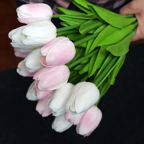 DAALO Umelé tulipány 10 ks - svetlo ružové