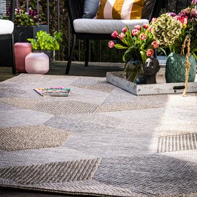 Obsession, Kusový koberec My Oslo 705 Taupe - na von aj na doma, 80x150, béžová, chodba / predsieň