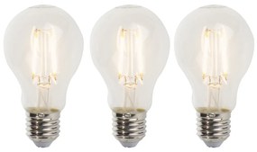 Sada 3 stmievateľných LED žiaroviek E27 A60 5W 470lm 2700K