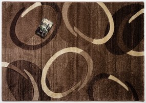 Spoltex, Kusový koberec Florida brown 9828, 120x170, hnedá, chodba / predsieň