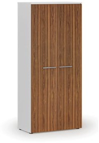 Šatníková skriňa s výsuvom PRIMO WHITE, 1781 x 800 x 420 mm, biela/orech