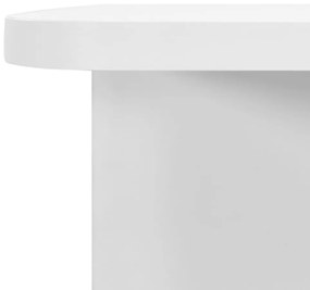 Kúpeľňová skrinka so zrkadlom, biela 66x17x63 cm, MDF