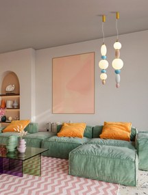 LED farebné moderné svietidlo Obrie 3