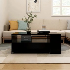 Konferenčný stolík čierny 102x55x42 cm spracované drevo