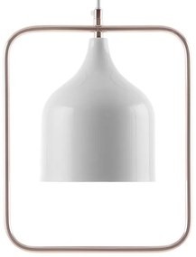 Biela stropná lampa MAVONE Beliani