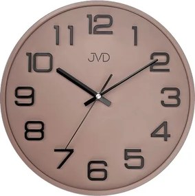 Nástenné hodiny JVD sweep HX2472.11, 30cm hnedé