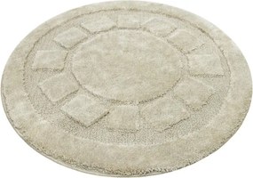 Kúpeľňový koberček svetlobéžový kruh