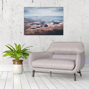 Sklenený obraz kaňonov, USA (70x50 cm)