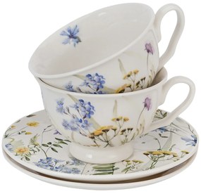 Porcelánová šálka na nohe s podšálkou Royal Melody 250 ml sada 2ks