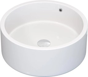 BATH DELUXE 06-041-53-11-00 - Umývadlo na dosku RUNDTOM pr. 41,5 cm keramika/biela