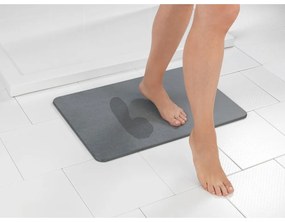 Sivá kúpeľňová predložka z kremeliny 39x60 cm Simi – Wenko