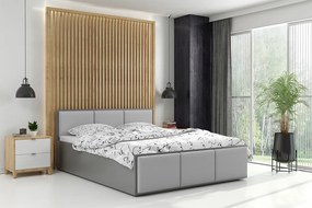 BMS GROUP Čalúnená posteľ PANAMA XT 160x200cm výklopná grafit - sivá