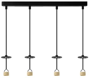 Lucas Base 4L Pendant Gu10 čierna