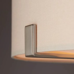 Endon 95834 - Luster na tyči HAYFIELD 3xE27/40W/230V matný chróm/béžová