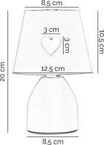 ONLI - Detská lampička TITTA 1xE14/6W/230V 20 cm ružová