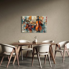 Obraz - Hudobné nástroje (90x60 cm)