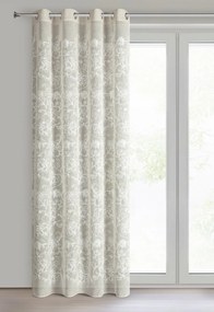 ZÁVES NA KRÚŽKOCH LILY 140X250 CM BÉŽOVÁ