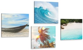 Set obrazov nádych mora - 4x 60x60
