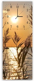 Gario Hodiny na stenu Trstina pri západe slnka Rozmery: 40 x 118 cm