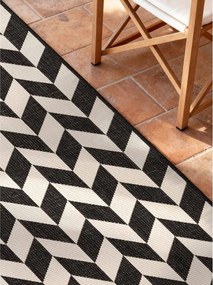 Čierny/krémovobiely vnútorný a vonkajší behúň 80x200 cm Haringey Terrick – Ted Baker