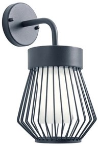 Redo 9843 - Vonkajšia nástenná lampa TITTI 1xE27/42W/230V IP44 antracit