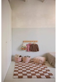 Svetloružový taburet Vichy Rose – Lorena Canals