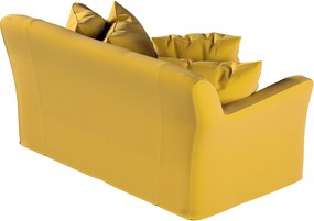 Poťah na sedačku Tomelilla (pre 2 osoby) farba produktu žltá látka zamatová