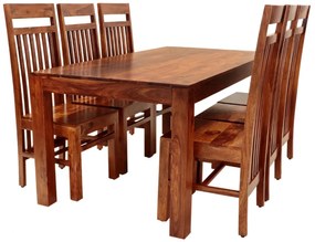 furniture-nabytek.cz - Jídelní sestava z masivu pro 6 osob z indického masivu palisandr