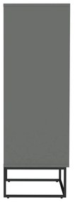 Komoda pili 60 x 127 cm sivozelená MUZZA