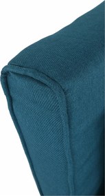 KONDELA Farido rozkladacie kreslo tyrkysová / dub