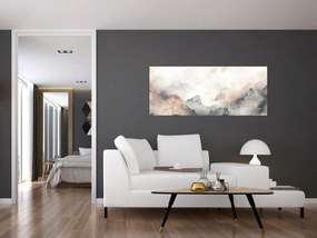 Obraz - Abstrakcia hôr s textúrou mramoru (120x50 cm)