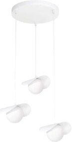 Luster na lanku RITUAL 3xG9/8W/230V biela