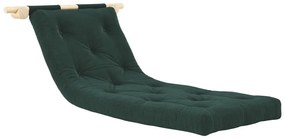 Tmavozelené menčestrové kreslo Hooked – Karup Design