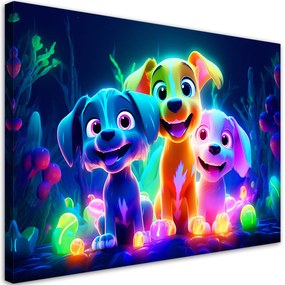 Gario Obraz na plátne Farebné šteniatka Rozmery: 60 x 40 cm