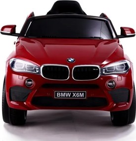 LEAN CARS Elektrické auto BMW X6 SUV červené lakované LED MP3