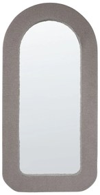 Buklé nástenné zrkadlo 60 x 120 cm sivobéžové CERVON Beliani