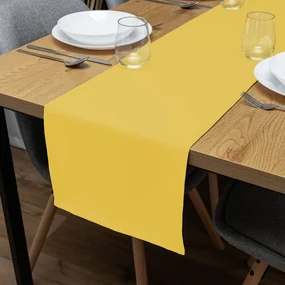 Biante Dekoračný behúň na stôl Rongo RG-090 Svetlo žltý 35x180 cm