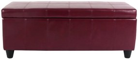 Skladovacia lavica Krien 112 x 45 x 45cm - Červená