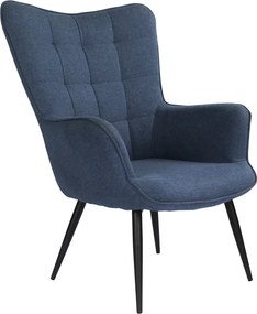 Kreslo Victoria, modrá látka