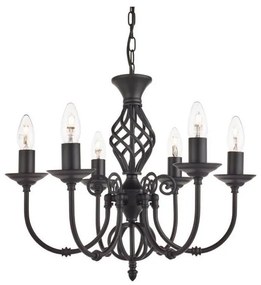 Searchlight 3379-6 - Luster na reťazi ZANZIBAR 6xE14/60W/230V