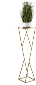 STOJAN NA KVETINÁČ LOFT3 100X24X24 CM ZLATÁ