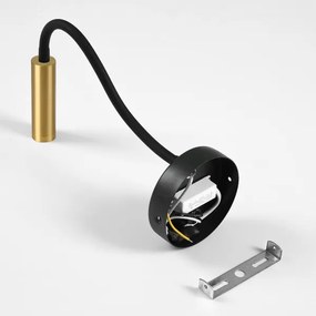 Brilagi - LED Flexibilná nástenná lampa MAYA LED/3W/230V 4000K čierna/zlatá