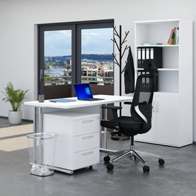 Zostava kancelárskeho nábytku Visio 2, 140 cm, biela