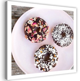 Gario Obraz na plátne Donuty na tanieri Rozmery: 30 x 30 cm
