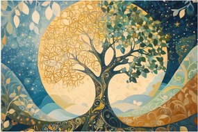 Obraz – Strom života v mesiaci (90x60 cm)