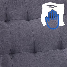 Jedálenská stolička Merna - látka - Tmavo sivá