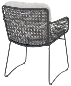 Ambassador Aprilla stolová súprava 1+6 antracit